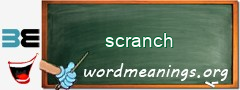 WordMeaning blackboard for scranch